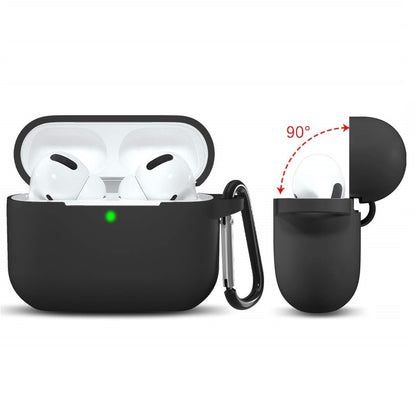 Husa Techsuit Silicone pentru Apple AirPods Pro Series, Neagra