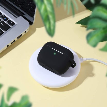 Husa Techsuit Silicone pentru Apple AirPods Pro Series, Neagra