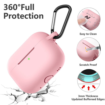 Husa Techsuit Silicone pentru Apple AirPods Pro Series, Roz