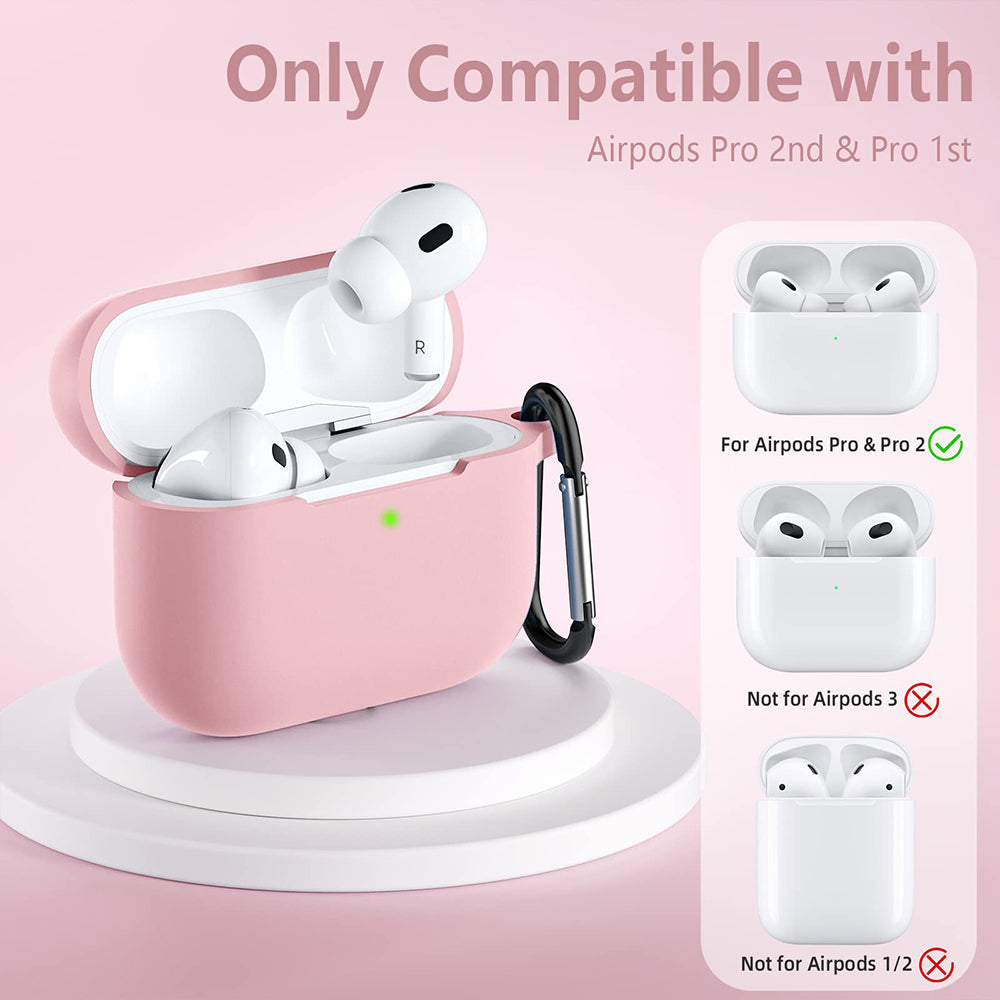 Husa Techsuit Silicone pentru Apple AirPods Pro Series, Roz