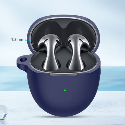 Husa Techsuit Silicone pentru Huawei FreeBuds 5, Neagra