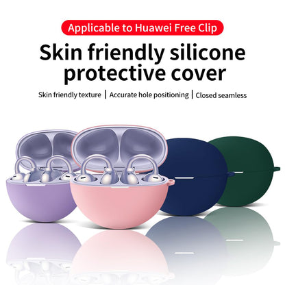 Husa Techsuit Silicone pentru Huawei FreeClip, Neagra