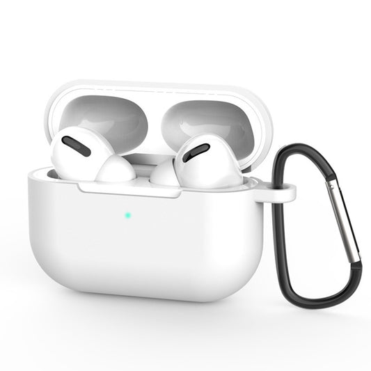 Husa Techsuit Silicone pentru Apple AirPods Pro 3, Alba