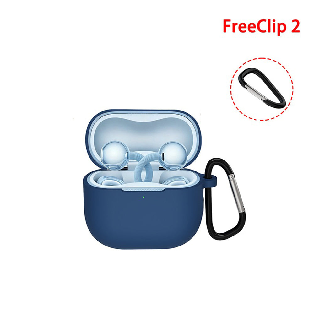 Husa Techsuit Silicone pentru Huawei FreeClip 2, Neagra