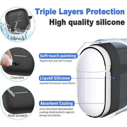 Husa Techsuit Silicone pentru Huawei FreeClip 2, Neagra
