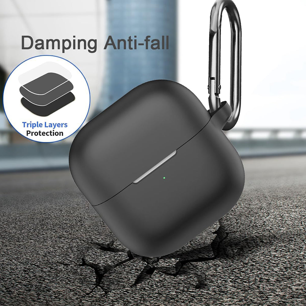 Husa Techsuit Silicone pentru Huawei FreeClip 2, Neagra