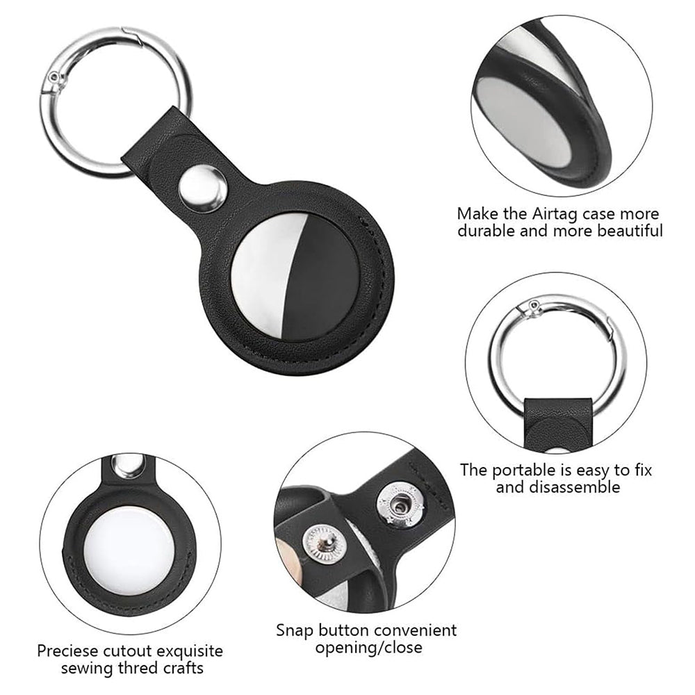 Husa Techsuit SLH1 pentru Apple AirTag, Neagra