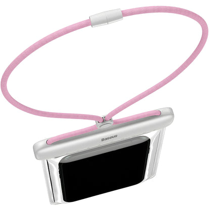 Husa Universala Waterproof pentru Telefon, Baseus, Let's Go, Roz ACFSD-D24