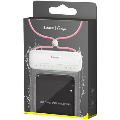 Husa Universala Waterproof pentru Telefon, Baseus, Let's Go, Roz ACFSD-D24