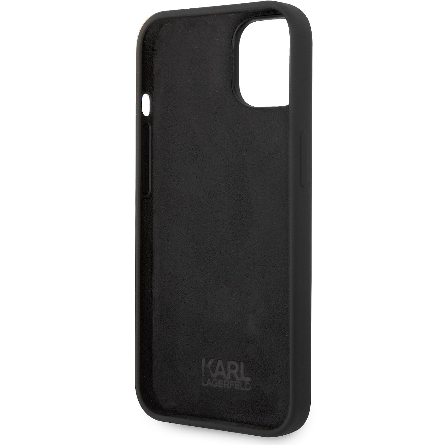 Husa pentru Apple iPhone 14 Plus, Karl Lagerfeld, Silicone Karl's Head, Neagra