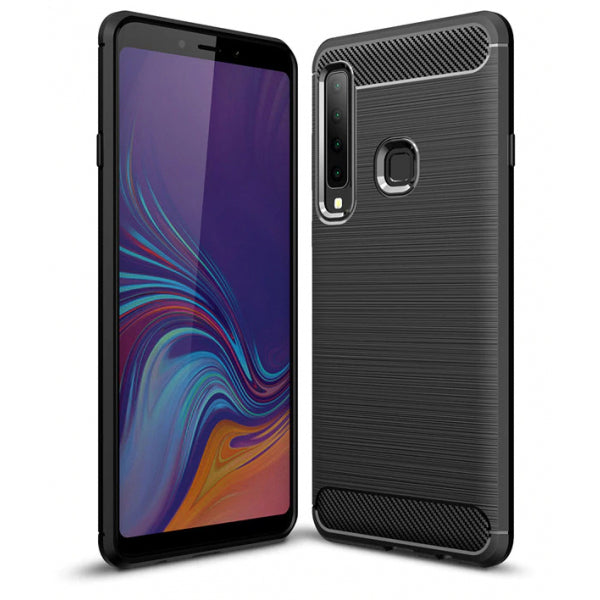 Husa pentru Samsung Galaxy A7 (2018) A750, Forcell, Carbon, Neagra