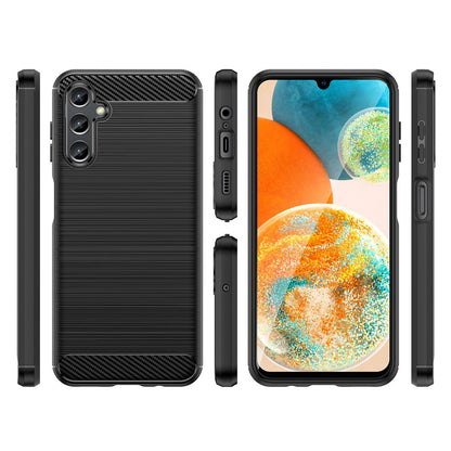 Husa pentru Samsung Galaxy A14 A145 / A14 5G A146, OEM, Carbon, Neagra