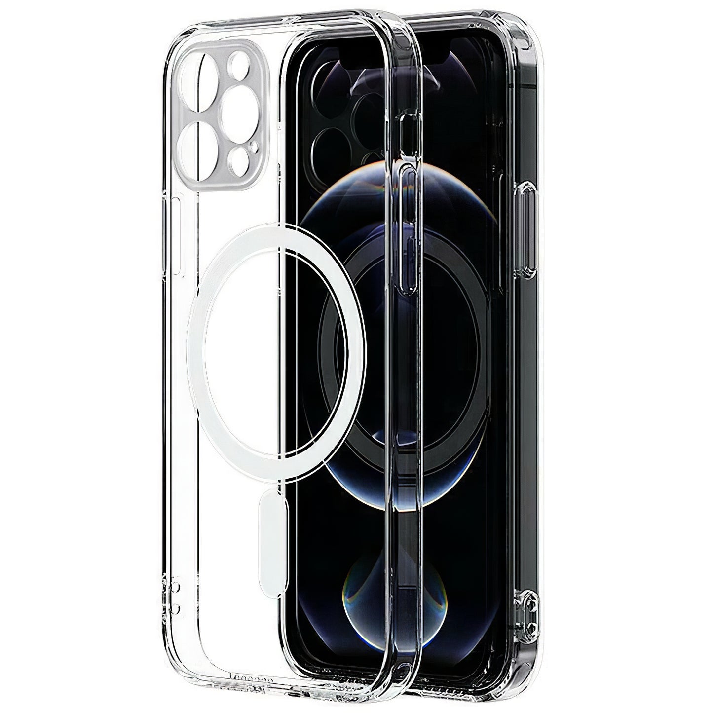 Husa MagSafe pentru Apple iPhone 13 Pro, OEM, Magnetic Antisoc, Transparenta