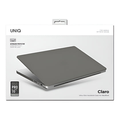 Husa UNIQ Claro pentru Apple MacBook Pro 16inch (2026) / (2024) / (2023) / (2021), Gri Mata