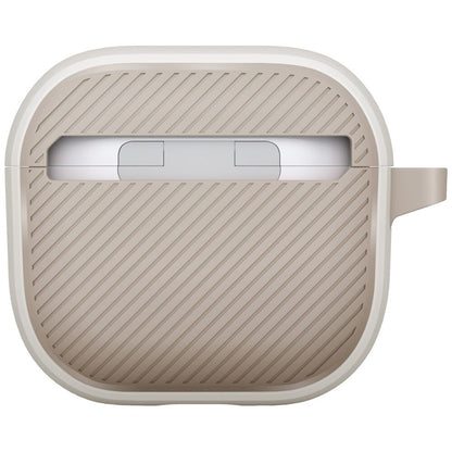 Husa UNIQ Clyde pentru Apple AirPods 4, Gri Bej