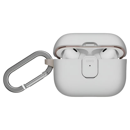 Husa UNIQ Clyde pentru Apple AirPods Pro 3, Gri Bej
