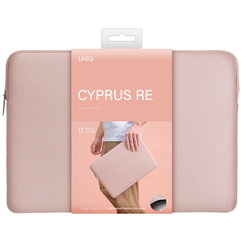 Husa UNIQ Cyprus Ridge pentru Laptop max. 14inch, Roz