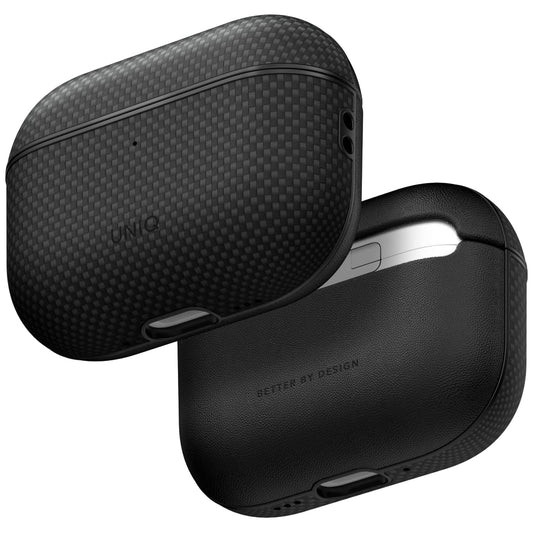 Husa UNIQ Keva Prime pentru Apple AirPods Pro 3, Neagra