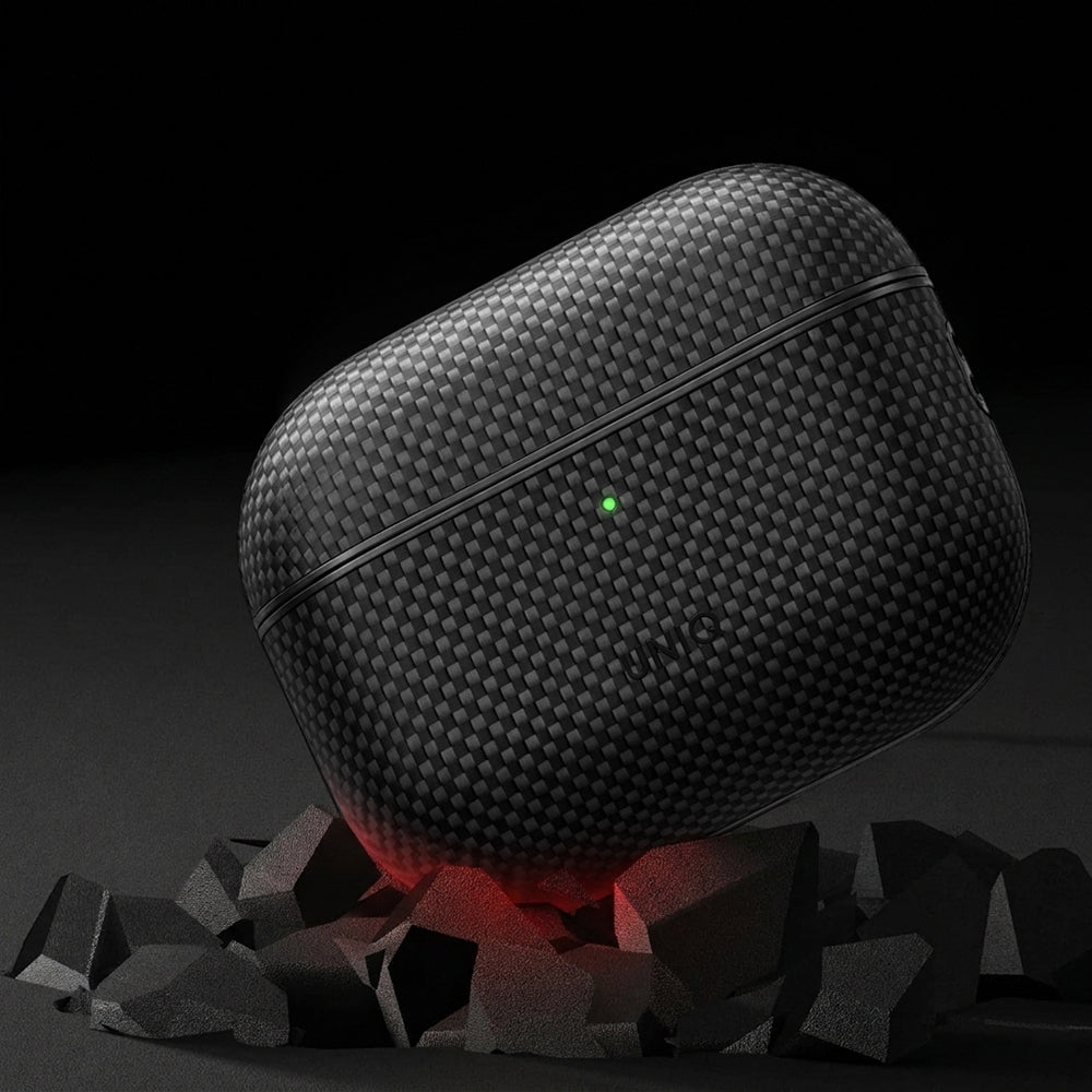 Husa UNIQ Keva Prime pentru Apple AirPods Pro 3, Neagra