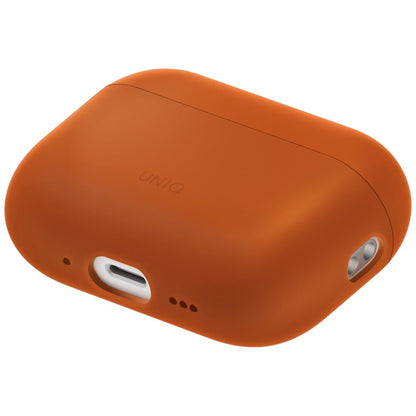 Husa UNIQ Lino pentru Apple AirPods Pro 3, Portocalie