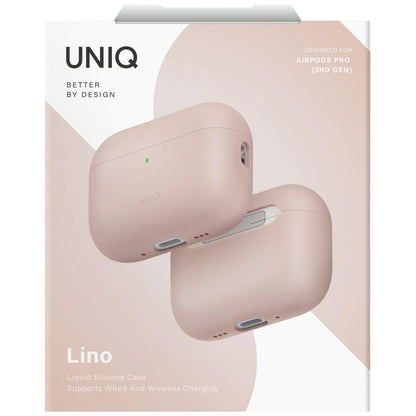 Husa UNIQ Lino pentru Apple AirPods Pro 3, Roz