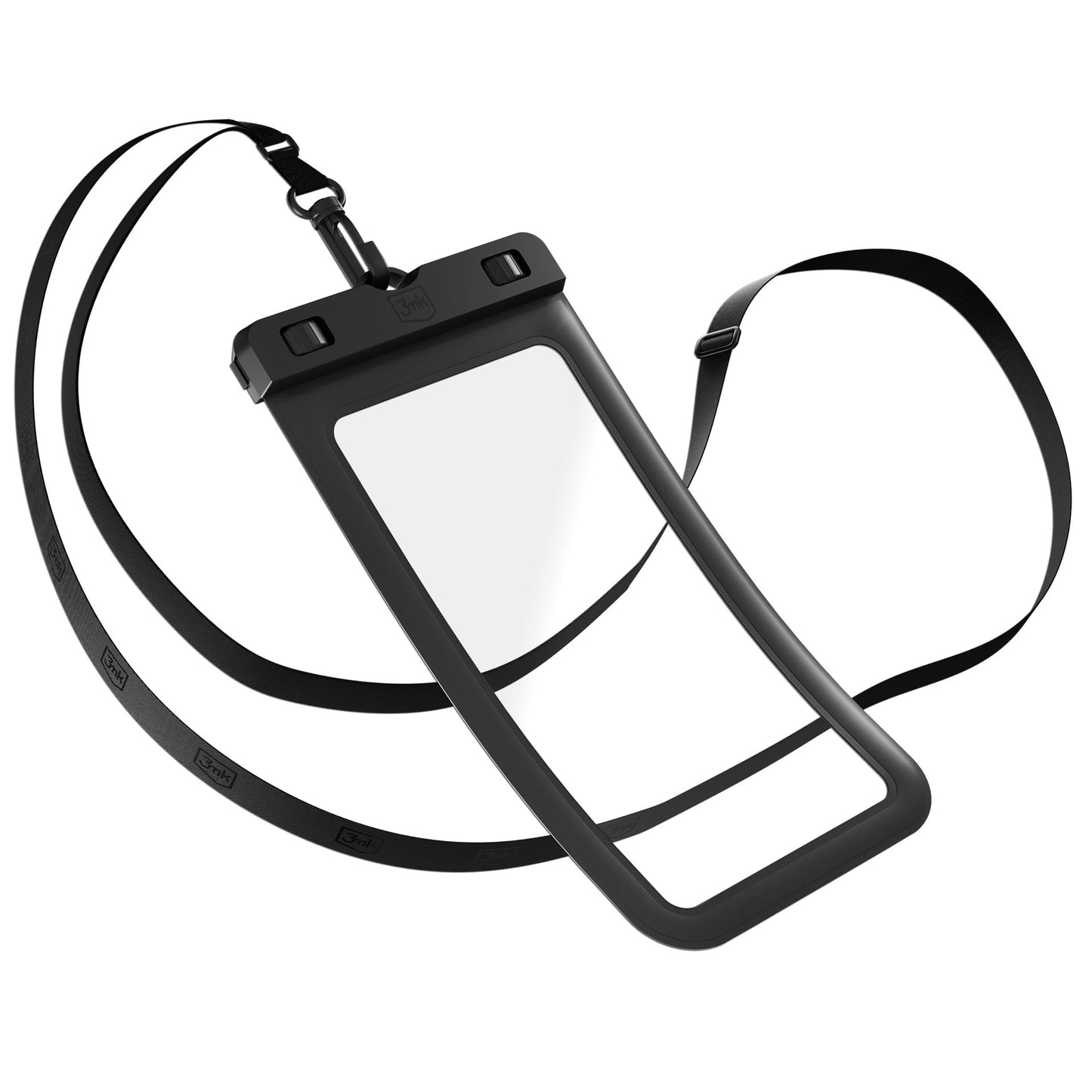 Husa Universala Waterproof pentru Telefon max. 7inch, 3MK, Hydro, Neagra