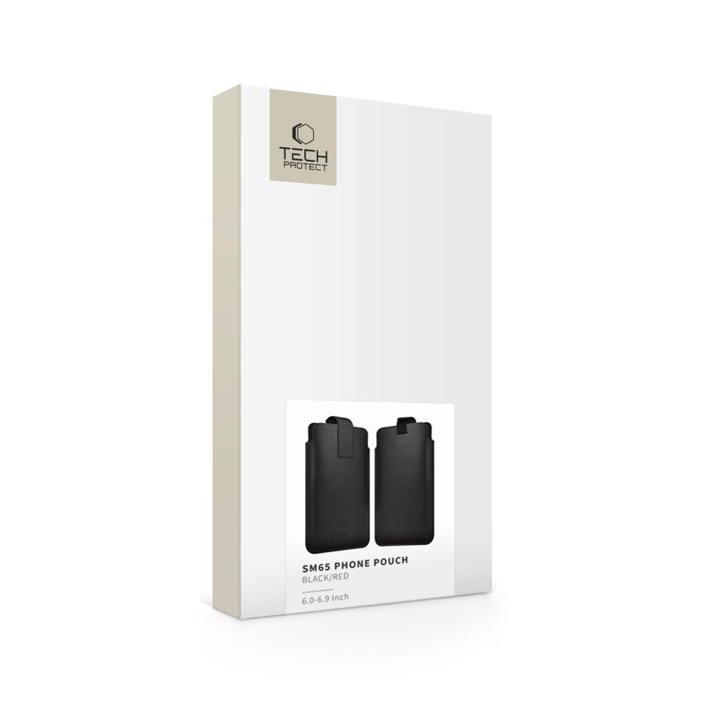Husa Universala pentru Telefon, Tech-Protect, SM65, Neagra Rosie