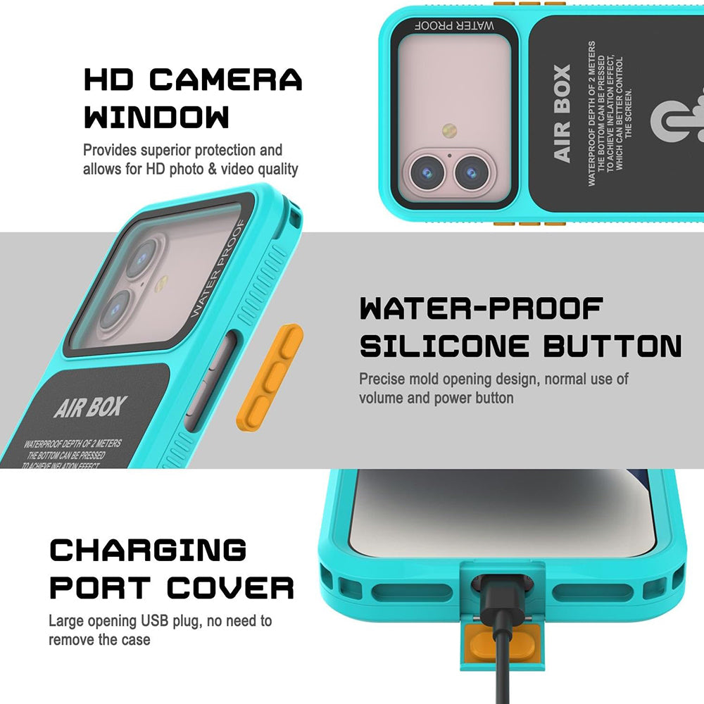 Husa Universala Waterproof pentru Telefon max. 6.1inch, ShellBox, AirBox, Albastra