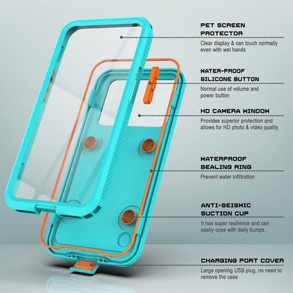 Husa Universala Waterproof pentru Telefon max. 6.1inch, ShellBox, AirBox, Albastra