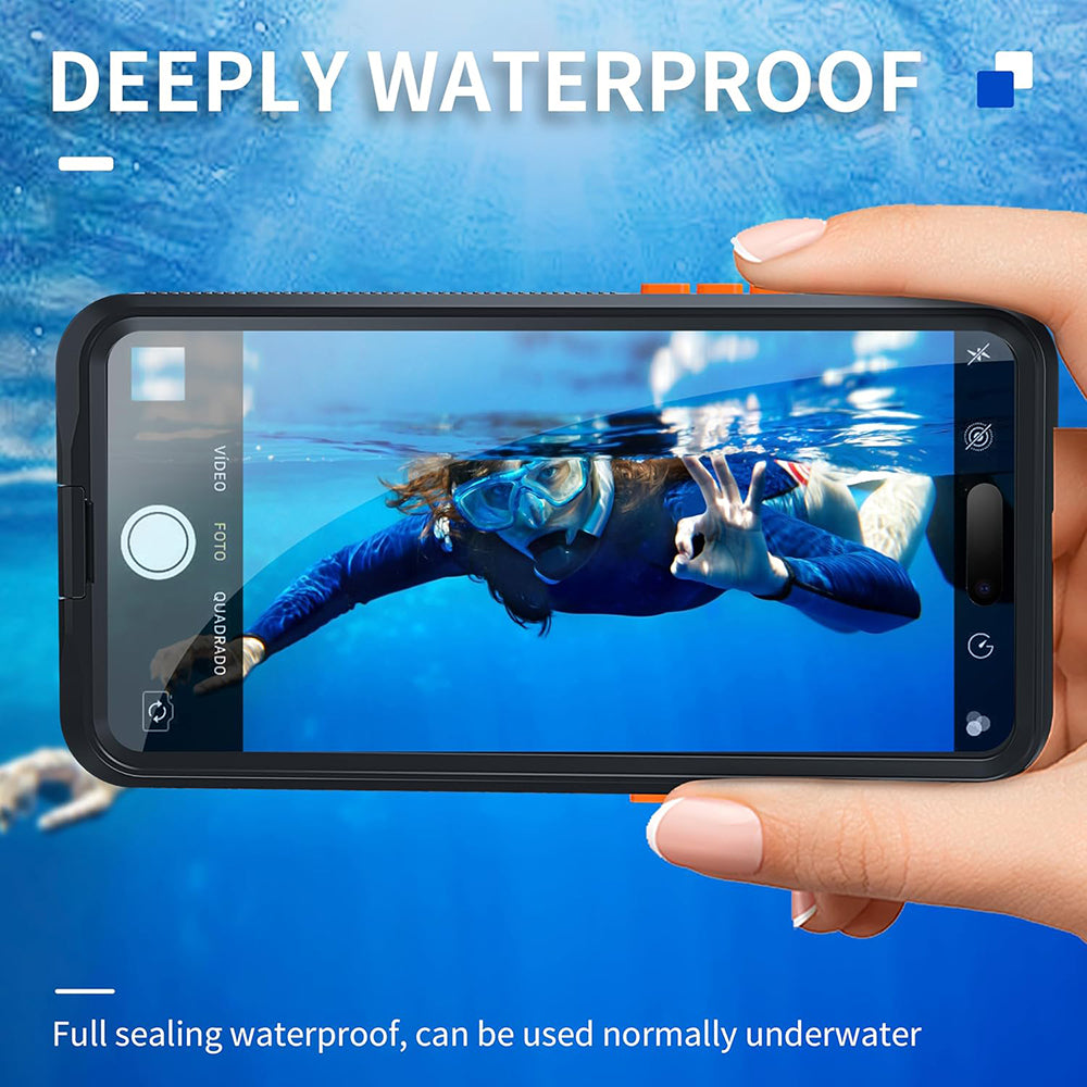 Husa Universala Waterproof pentru Telefon max. 6.1inch, ShellBox, AirBox, Neagra
