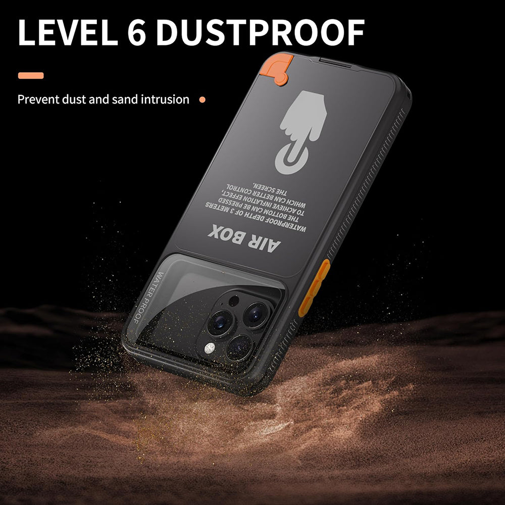 Husa Universala Waterproof pentru Telefon max. 6.1inch, ShellBox, AirBox, Neagra