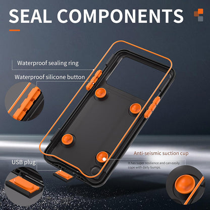 Husa Universala Waterproof pentru Telefon max. 6.1inch, ShellBox, AirBox, Neagra
