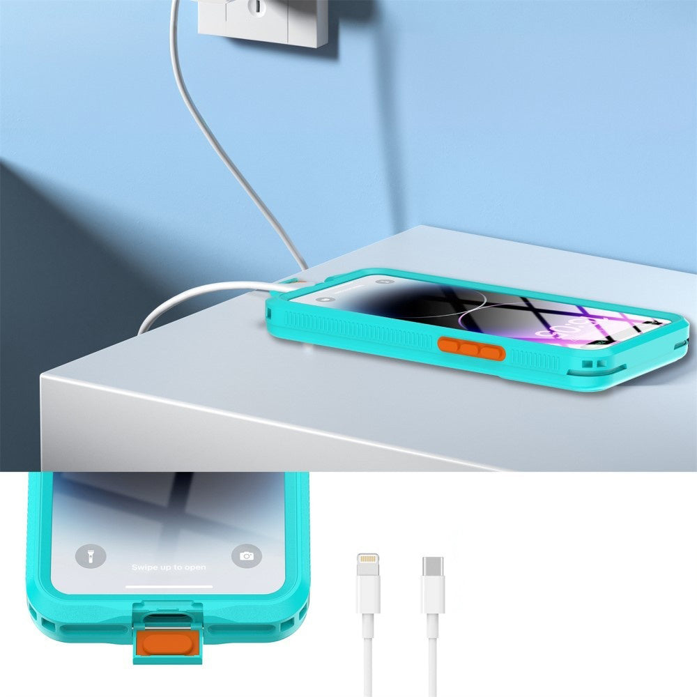 Husa Universala Waterproof pentru Telefon max. 6.7inch, ShellBox, AirBox, Albastra