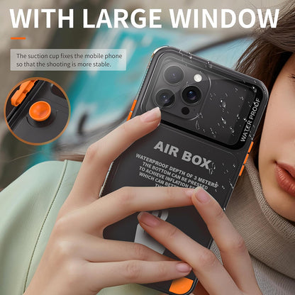 Husa Universala Waterproof pentru Telefon max. 6.7inch, ShellBox, AirBox, Neagra