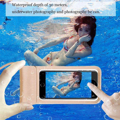 Husa Universala Waterproof pentru Telefon max. 6.8inch, Techsuit, TWC1, Argintie