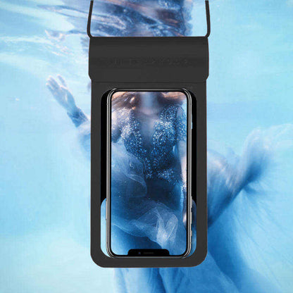 Husa Universala Waterproof pentru Telefon max. 6.8inch, Techsuit, TWC1, Neagra