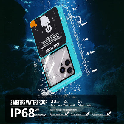 Husa Universala Waterproof pentru Telefon max. 6.9inch, ShellBox, AirBox, Albastra