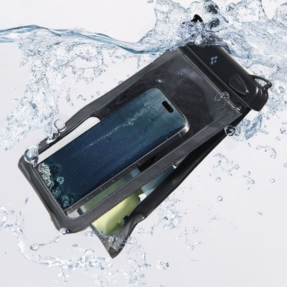 Husa Universala Waterproof pentru Telefon max. 6.9inch, Spigen, A603, Neagra ACS09745