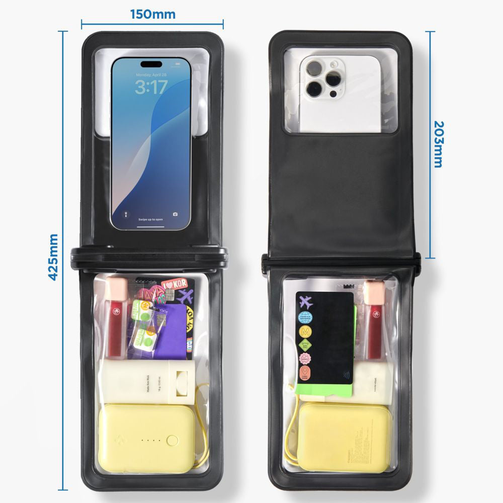 Husa Universala Waterproof pentru Telefon max. 6.9inch, Spigen, A603, Neagra ACS09745