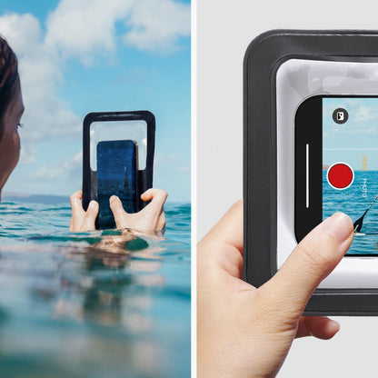 Husa Universala Waterproof pentru Telefon max. 6.9inch, Spigen, A603, Neagra ACS09745