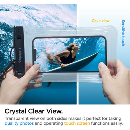 Husa Universala Waterproof pentru Telefon max. 6.9inch, Spigen, A610, Transparenta AMP04530