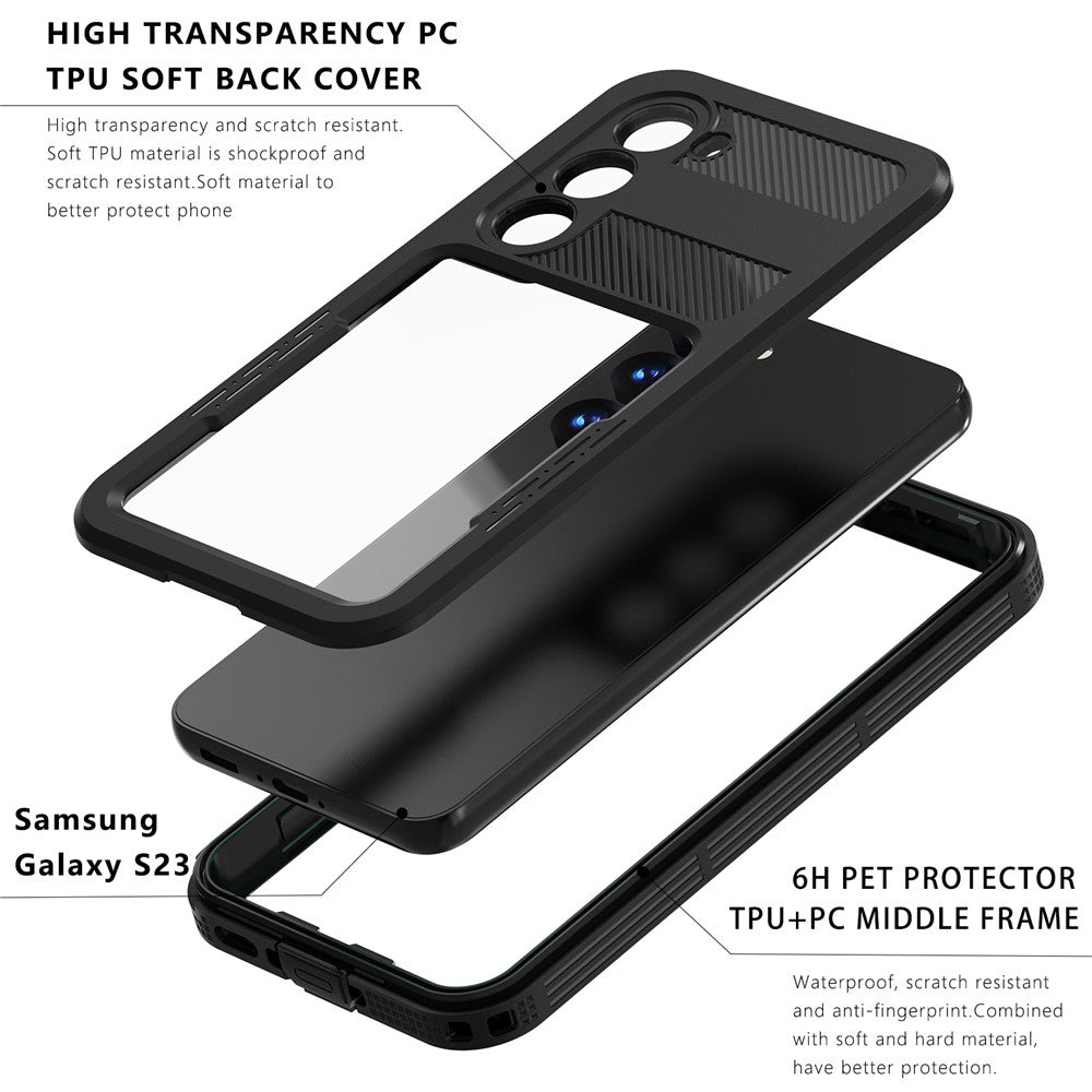 Husa Waterproof pentru Samsung Galaxy S26 Plus S947, ShellBox, Neagra