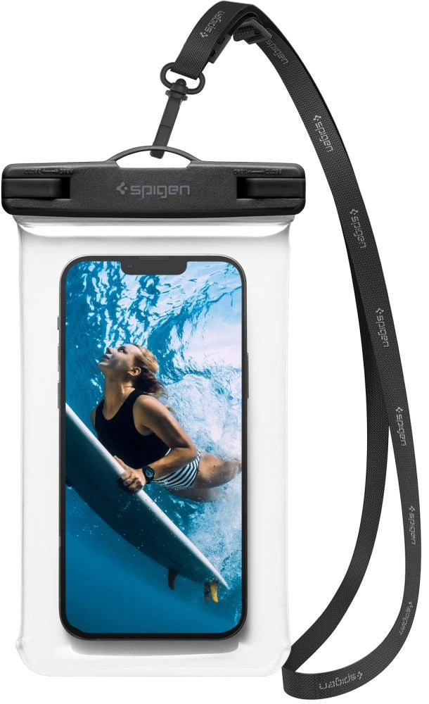 Husa Universala Waterproof pentru Telefon, Spigen, A601, Transparenta  AMP04526