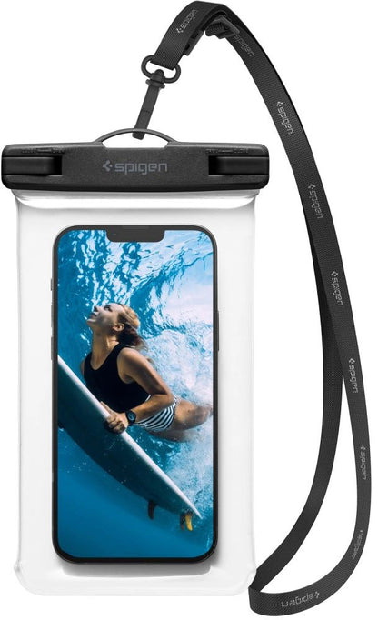 Husa Universala Waterproof pentru Telefon, Spigen, A601, Transparenta  AMP04526
