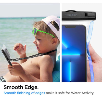 Husa Universala Waterproof pentru Telefon, Spigen, A601, Transparenta  AMP04526