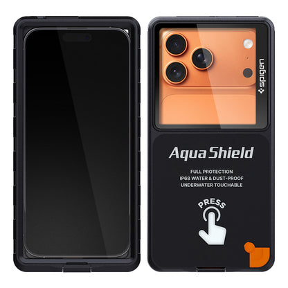 Husa Universala Waterproof Spigen, Aqua Shield A604, Neagra ACS11675
