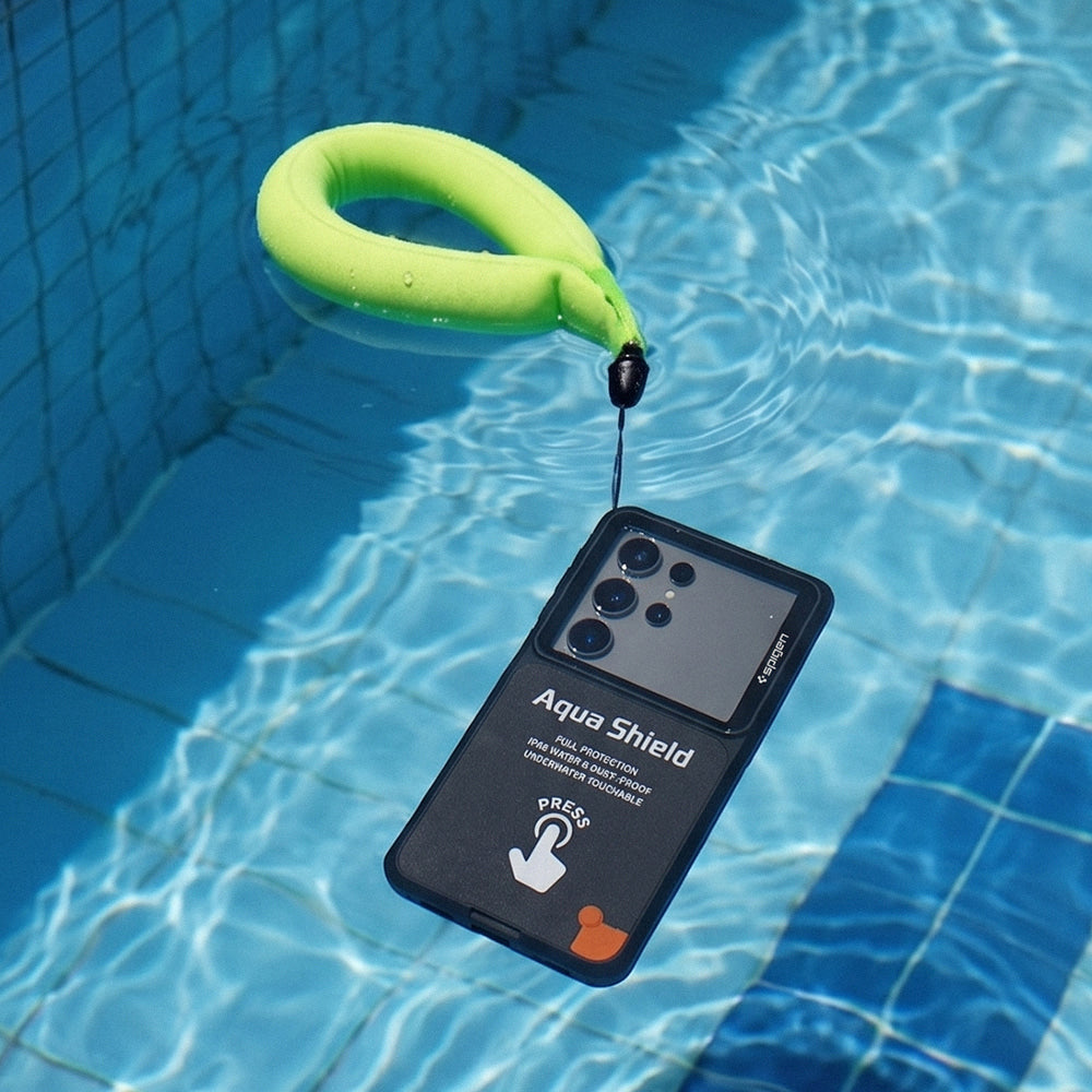 Husa Universala Waterproof Spigen, Aqua Shield A604, Neagra ACS11675