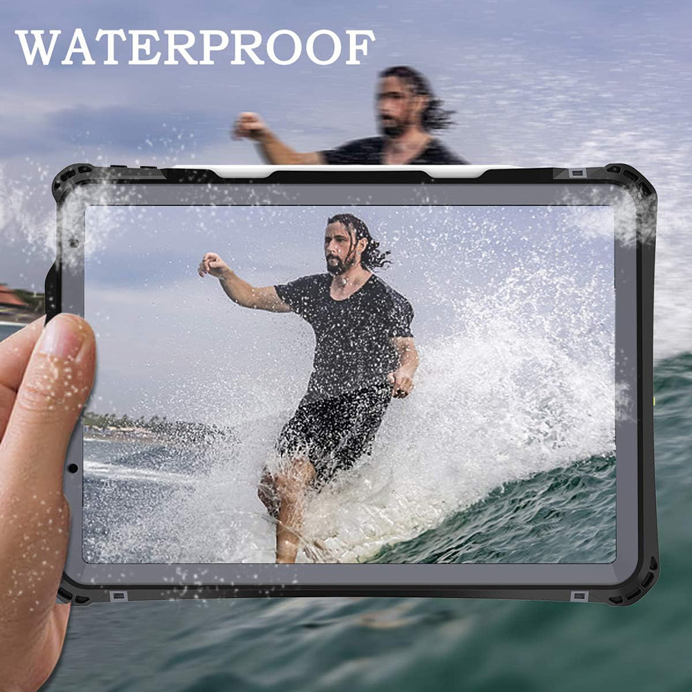 Husa Waterproof pentru Apple iPad Air (2022) / Air (2020), ShellBox, Neagra