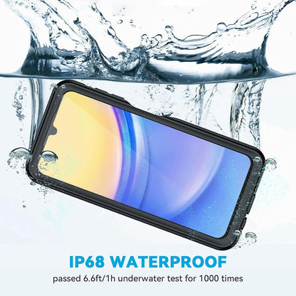 Husa Waterproof pentru Samsung Galaxy A15 5G A156 / A15 A155, ShellBox, Neagra