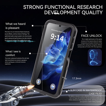 Husa Waterproof pentru Samsung Galaxy A16 5G A166 / A16 4G A165, ShellBox, Neagra